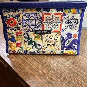 Dolce and Gabbana plastic clutch bag